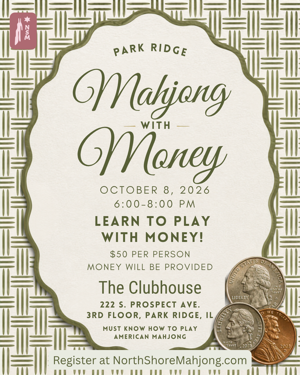 October 8 | Mahjong with Money | The Clubhouse Park Ridge | 6–8 PM